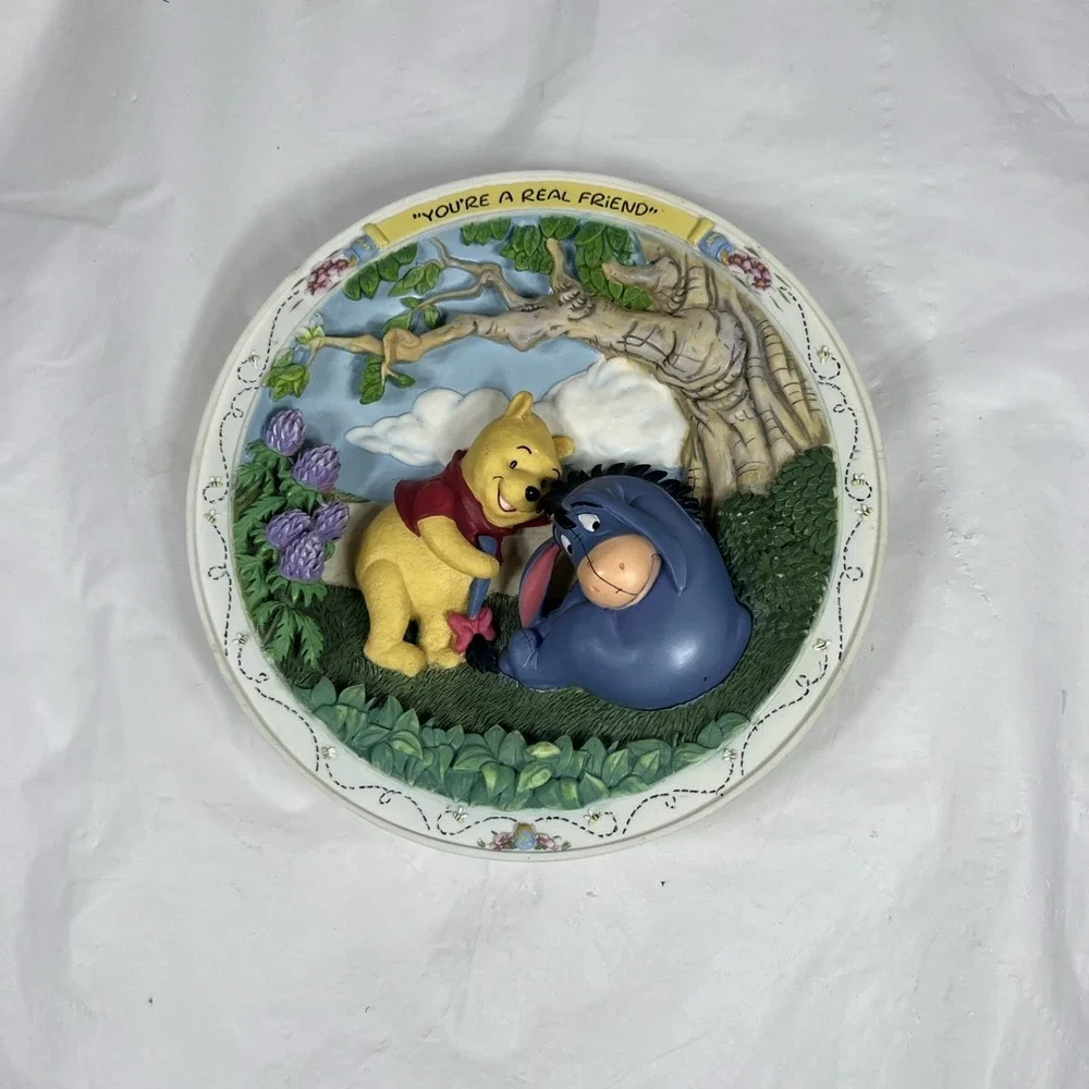 Bradford‎ Exchange Winnie The Pooh 3D Plate Your A Real Friend EYORE